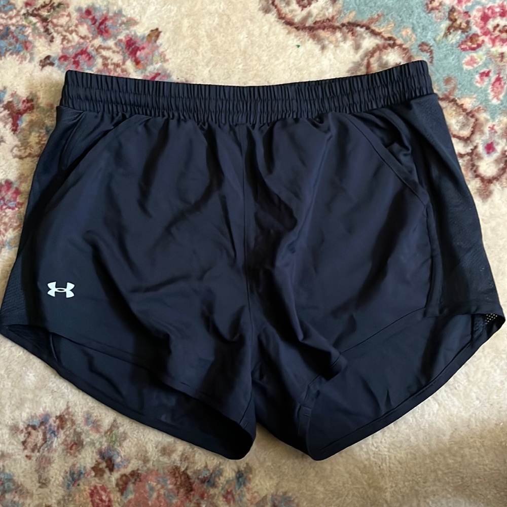 Under Armor lined running shorts, Sz SM womens Exc. condition, smoke-free home